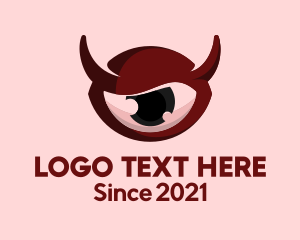 Evil - Red Evil Eye logo design