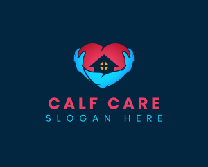 Home Care Heart logo design