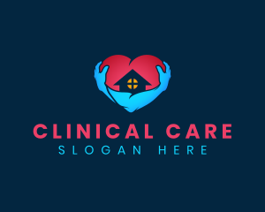 Home Care Heart logo design