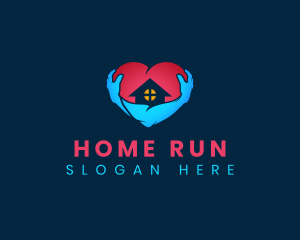 Home Care Heart logo design