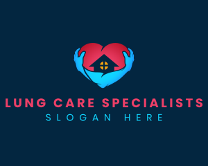 Home Care Heart logo design