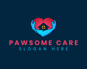 Home Care Heart logo design