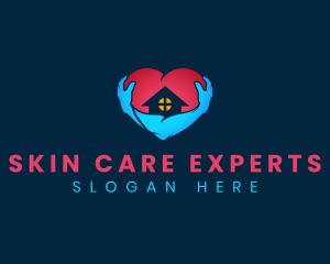 Home Care Heart logo design