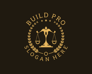 Scales Of Justice - Attorney Justice Law logo design