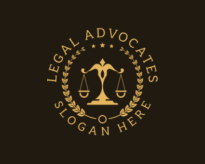 Attorney Justice Law logo design