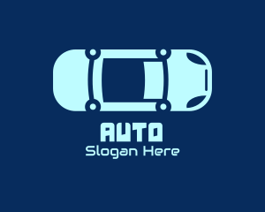 Driver - Blue Car Mechanic logo design