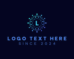 Corporation - Creative Tech Particle logo design