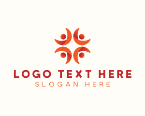 Human Resources - People Community Organization logo design