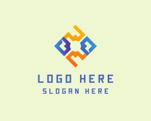 Geometric Diamond Business Logo