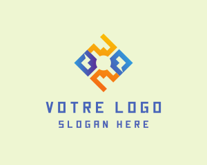 Professional - Geometric Diamond Business logo design