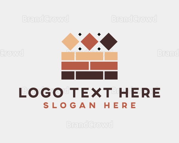 Brick Tile Flooring Logo