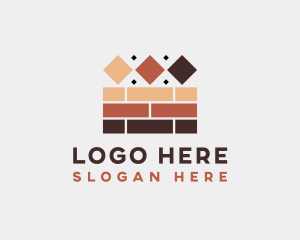 Brick Tile Flooring Logo