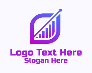 Purple Bar Diagram  Logo