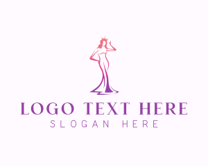 Stylist - Beauty Pageant Woman logo design