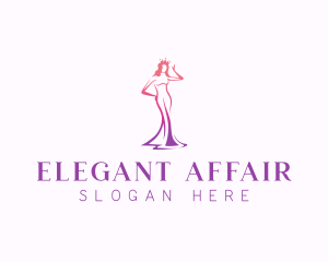 Prom - Beauty Pageant Woman logo design