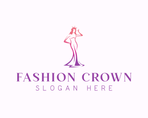 Beauty Pageant Woman logo design