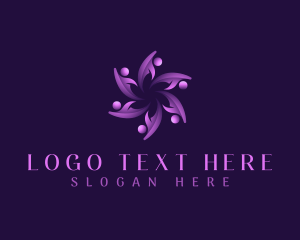 Partnership - People Human Flower logo design