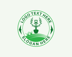 Hedge Shears - Plant Shovel Landscaping logo design