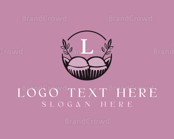 Floral Cupcake Baking Logo