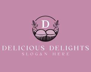 Floral Cupcake Baking logo design