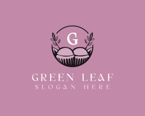 Floral Cupcake Baking logo design