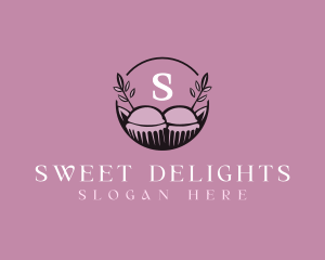 Floral Cupcake Baking logo design