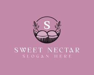 Floral Cupcake Baking logo design