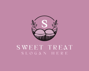 Floral Cupcake Baking logo design