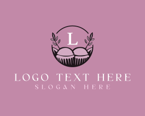 Patisserie - Floral Cupcake Baking logo design