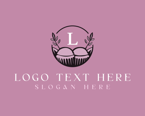 Confectionery - Floral Cupcake Baking logo design