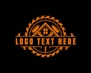 Hammer - Mallet Construction Contractor logo design