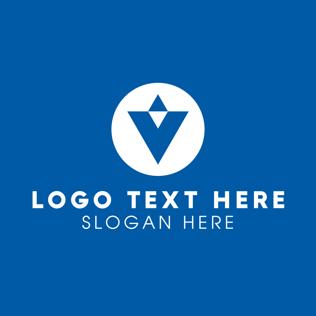 Blue Letter V Logo | BrandCrowd Logo Maker