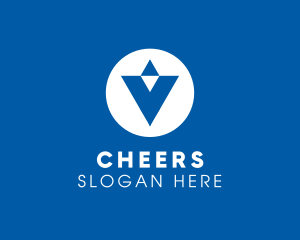 Blue Letter V Logo