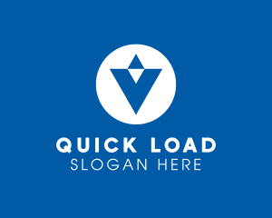 Download - Blue Letter V logo design