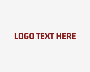 Uppercase - Chunky Serif Text logo design