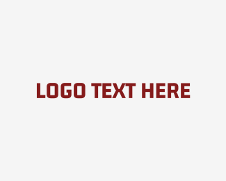 Chunky Serif Text Logo