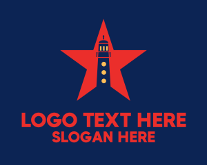 Star - Star Lighthouse Tower logo design