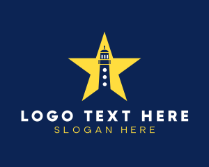 Building - Star Lighthouse Tower logo design