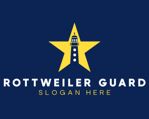 Star Lighthouse Tower logo design