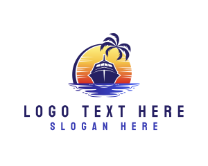 Ship - Sailing Cruise Travel logo design