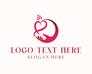 Romantic Heart Love Logo