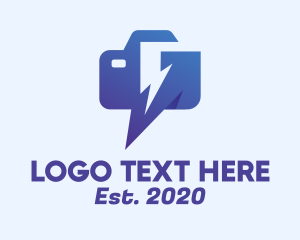 Flash - Blue Electric Power logo design