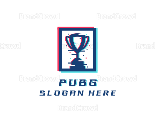 Gaming Pixel Trophy Logo
