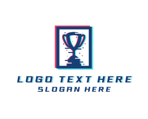 Video Game - Gaming Pixel Trophy logo design