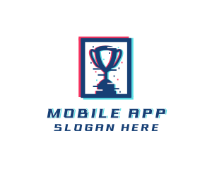 Gaming Pixel Trophy Logo