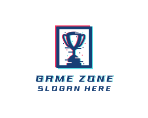 Gaming Pixel Trophy logo design