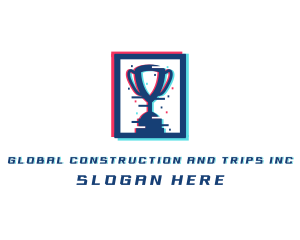 Tournament - Gaming Pixel Trophy logo design