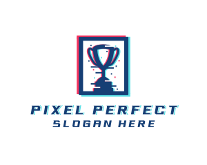 Gaming Pixel Trophy logo design