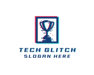 Gaming Pixel Trophy logo design