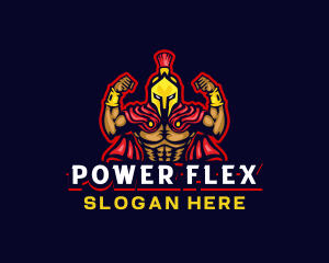 Muscle - Spartan Muscle Warrior logo design